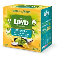 تصویر چای سبز لوید همراه با ماچا آناناس و نارگیل 30 گرم LOYD ا LOYD green tea with matcha LOYD green tea with matcha