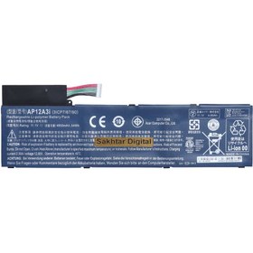 تصویر باتری لپ تاپ ایسر Acer Aspire M3-481 M5-581 AP12A3I Acer Aspire M5-581 W700P AP12A3I Original Battery