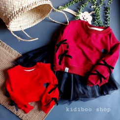 تصویر ست بلوز دامن لاکچری - قرمز / سایز ۱ 