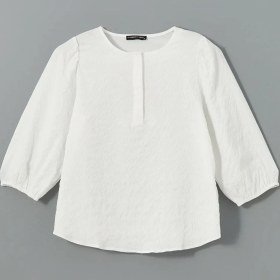 تصویر پیراهن نخی زنانه LC Waikiki مدل جلوبسته 