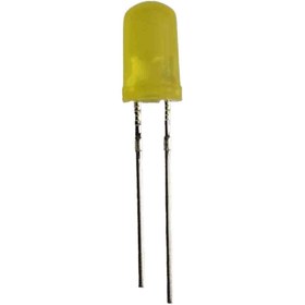 تصویر LED زرد 5mm کوتاه 