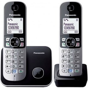 تصویر گوشی تلفن بی سیم پاناسونیک مدل KX-TG6812 ا Panasonic KX-TG6812 Cordless Phone Panasonic KX-TG6812 Cordless Phone