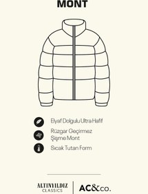 تصویر کاپشن مردانه آبی سرمه ای AC&Co / Altınyıldız Classics | ET0824100200 اورجینال 