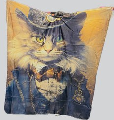 تصویر پیشبند ارایشگری تمام چاپ دومتری طرح گربه 