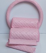 تصویر ست دورفرمان و و بالش پشت سر و کاور کمربند 