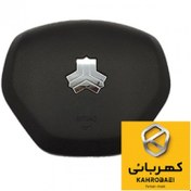 تصویر ایربگ راننده غربیلک D شکل کوئیک و ساینا (قالپاق بوق و کیسه هوای راننده D TYPE) 