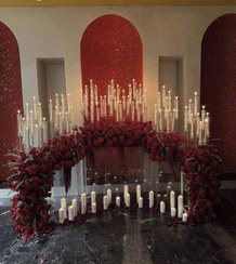 تصویر گل آرایی بله برون کد 606 