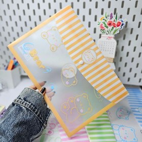 تصویر پوشه A4 راه راه حیوانات 