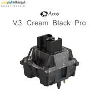 تصویر مجموعه 45 عددی سوئیچ مکانیکال کیبورد آکو مدل Akko V3 Cream Black Pro - Linear 5 Pins Mechanical Keyboard Switch 