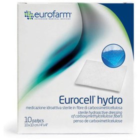 تصویر پانسمان هیدروفایبر یوروسل یوروفارم Eurofarm Eurocell Hydro ابعاد ۵*۵ سانتی متر 