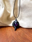 تصویر گردنبند سنگ آمیتیست 