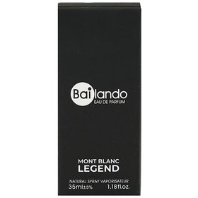 تصویر عطر جیبی مردانه بایلندو مدل MONT BLANC LEGEND حجم 35 میلی لیتر MONT BLANC LEGEND