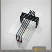 تصویر میز جلو مبلی فلزی مشکی کد FW2040 