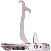 تصویر لولا درب اجاق گاز فر دو زمانه سه زبانه به همراه مادگی 