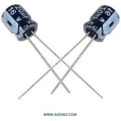 تصویر خازن الکترولیت 470 electrolytic capacitor 470