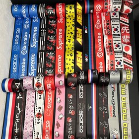 تصویر کمربند اسپرت طرحدار - Bride سفید ابی صورتی 