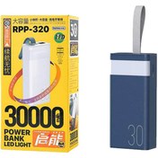 تصویر پاوربانک ریمکس مدل RPP-320 ظرفیت ۳۰ هزار میلی آمپر 