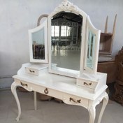 تصویر میز آرایش با آینه سه تکه مدل 17807 