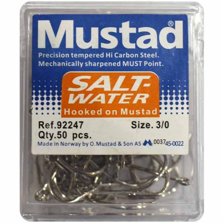 قلاب موستاد برنزی سایز ۱۶ بسته ۵۰ عددی MUSTAD 5301 BR