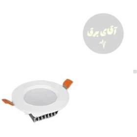 تصویر پنل ال ای دی پارس شعاع توس مدل سولاریس ۹ وات دایره ای 