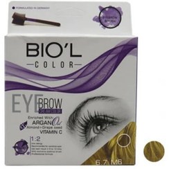 تصویر کیت رنگ ابرو بیول Biol بلوند زیتونی تیره -6.7 (M6) 