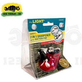 تصویر چاقو و قیچی تیز کن حرفه ای لایت ژاپن (2 در 1) مدل JH-016N Light 2 in 1 Sharpner JH-016N