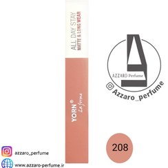 تصویر رژ لب مایع مات یورن شماره 208 Yorn La Forme Matte lipstick 208