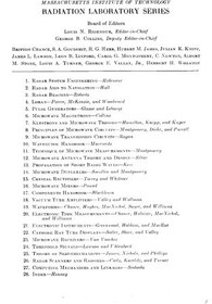 تصویر دانلود کتاب MIT RadLab {complete set} Vol 09 - Microwave Transmission Circuits 1948 کتاب انگلیسی MIT RadLab {مجموعه کامل} Vol 09 - مدارهای انتقال مایکروویو 1948