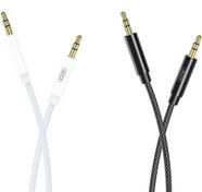 تصویر کابل انتقال صدا دو سر جک 3.5 میلی متری یک متری ایکس او XO NB-R211C Cable Adapter Aux Cable Jack 