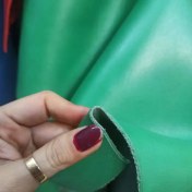 تصویر چرم گاوی سبز پاستیلی 