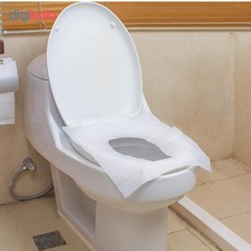 تصویر روکش یکبار مصرف توالت فرنگی مدل Toilet Cover بسته 100 عددی 
