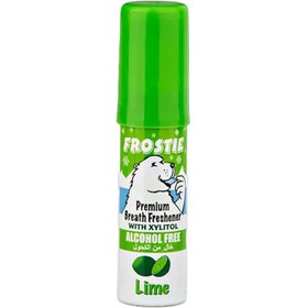 تصویر اسپری خوشبو کننده دهان Frostie رایحه نعنا و لیمو حجم 20ml Frostie mouth freshener spray with icy and mint scent, 20ml