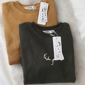 تصویر پلیور طرح گوزن 