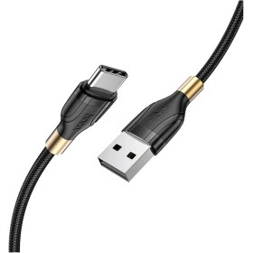 تصویر کابل تبدیل USB به USB-C هوکو مدل U92 طول 1.2 متر 