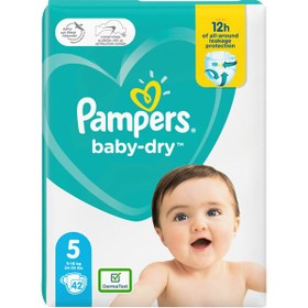 تصویر پوشک پمپرز لهستانی سایز 5 42 عددی Pampers 