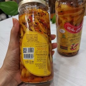 تصویر ترشی انبه تند خلالی 500 گرمی مخصوص سفاری بهداشتی و تمیز 