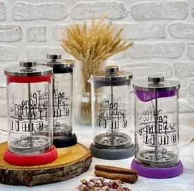 تصویر فرنچ پرس پیرکس با زیره سیلیکونی 