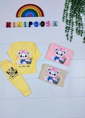 تصویر بلوز شلوار طرح خرس ملوس 