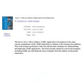 خرید و قیمت دانلود کتاب Java 2 micro edition application development ...