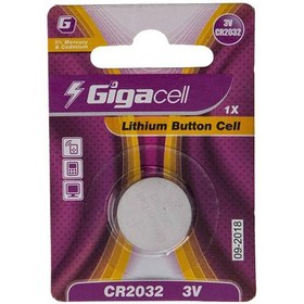 تصویر باتری سکه‌ ای لیتیومی گیگاسل مدل CR2032 بسته 1 عددی ا Gigacell CR2032 Lithium Battery Pack Of 1 Gigacell CR2032 Lithium Battery Pack Of 1