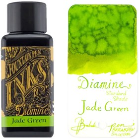 تصویر جوهر خودنویس دایامین سبز یشمی DIAMINE INK Jade green 