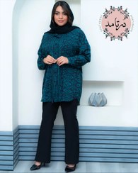 تصویر شومیز جلو دکمه نقش خیال 