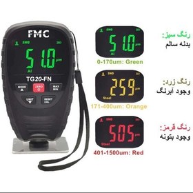 تصویر ضخامت سنج رنگ دیجیتال برند FMC NEW 