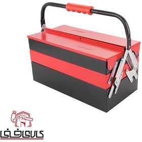 تصویر جعبه ابزار فلزی 40 سانت 3 طبقه آروا مدل 4706 ARVA 4706 tool box