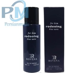 تصویر پرفیوم مردانه روونا مدل rodeoing for him Blue Nero حجم 30 میل 