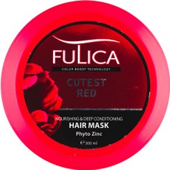 تصویر ماسک مو فولیکا حجم ۳۰۰ میلی لیتر مناسب موهای آسیب دیده با رایحه انار 