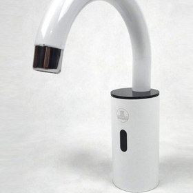 تصویر شیر روشویی هوشمند شاران مدل رایان سفید (باطری) 