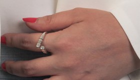 تصویر انگشتر نقره کد B10 