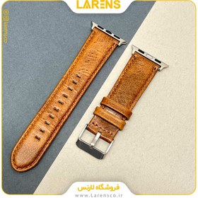 تصویر لارنس | قیمت و خرید بند Leather سری Camel اپل واچ 38/40/41mm رنگ Brown 