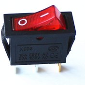 تصویر کلید راکر چراغ دار باریک Rocker Switch